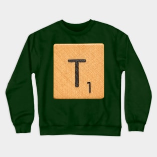 Scrabble Tile 'T' Crewneck Sweatshirt